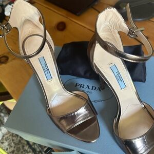 Prada Gold  Heels Sophisticated Style